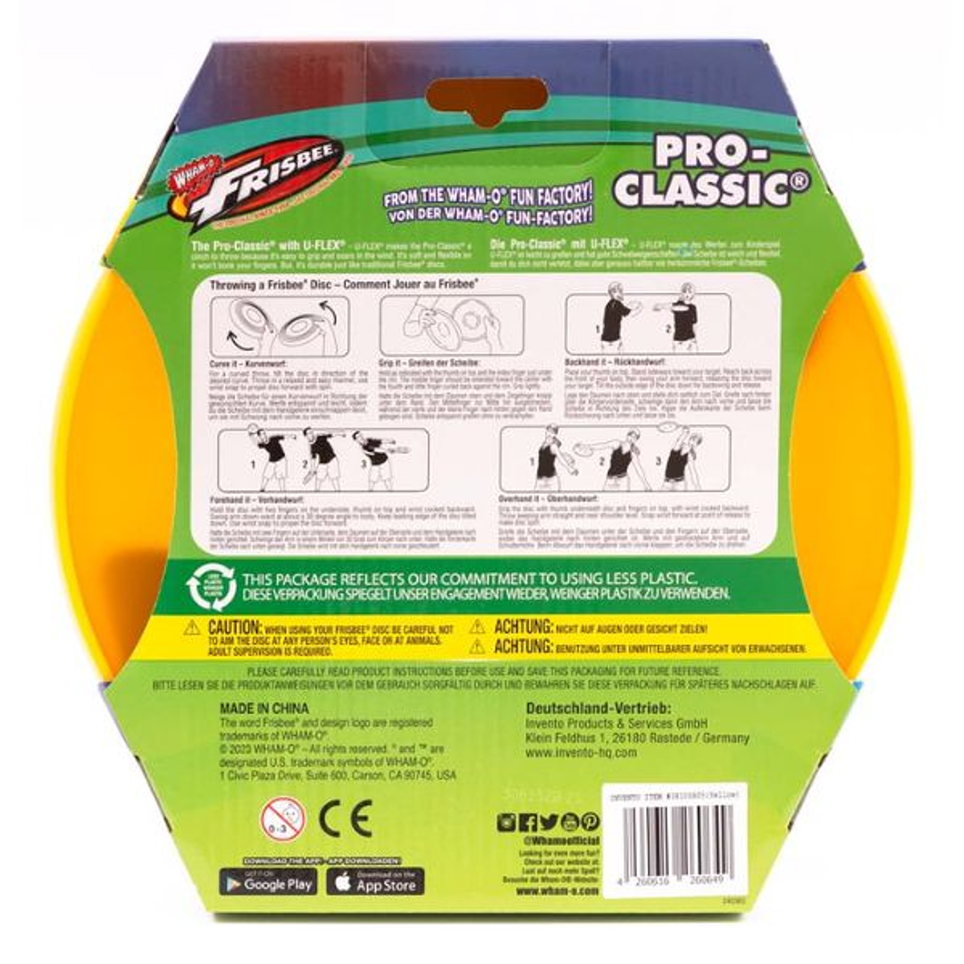Frisbee Wham-O Pro-Classic Flexible 25 cm Pack 6 5
