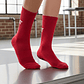 Calcetines Deportivos Rinat Rojos Antideslizantes Unisex para Adultos – Comodidad y Rendimiento en el Deporte - Miniatura 3