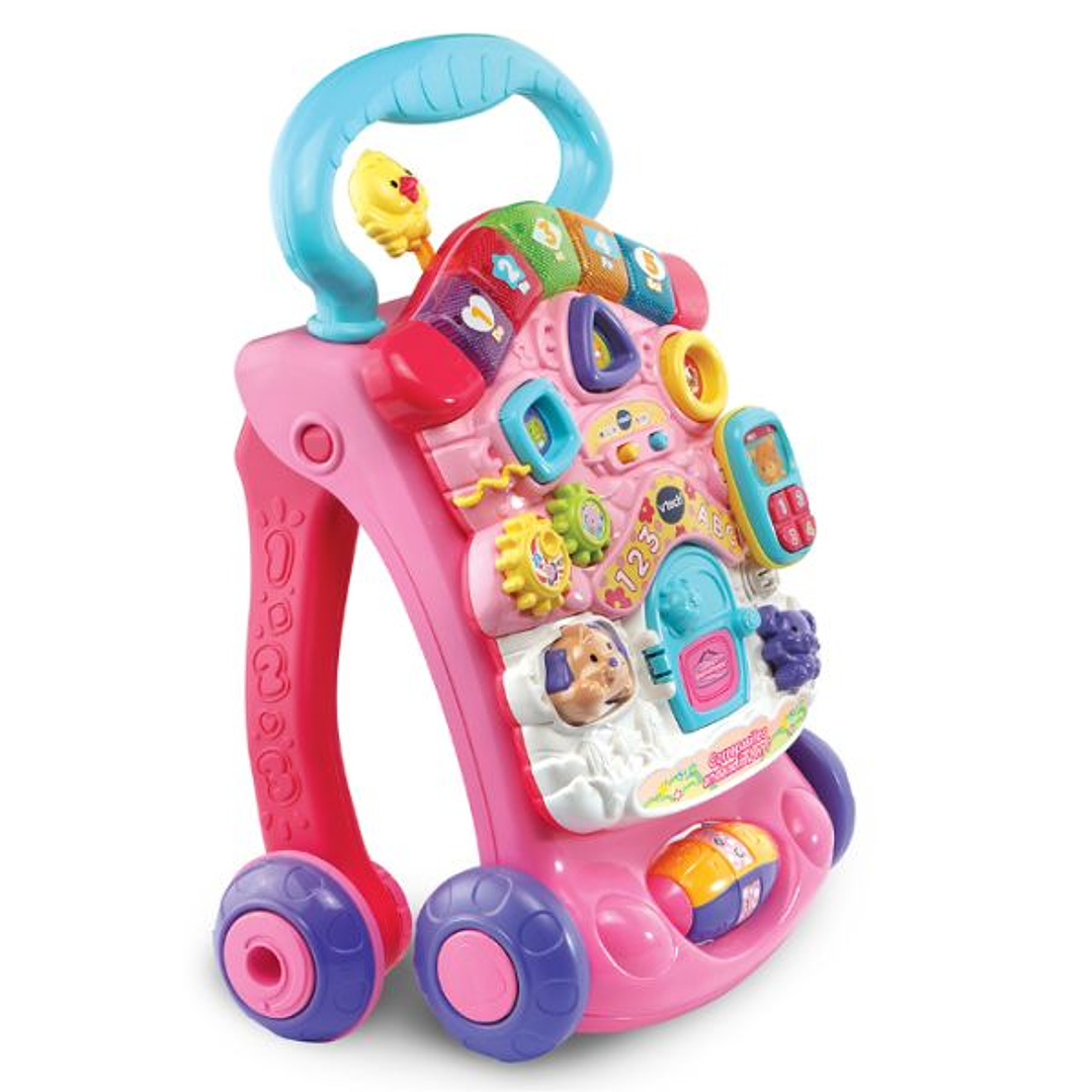 Andador con Ruedas VTech 3480-505657 Rosa – Juguete Plegable con Sonido y Canciones para Bebés desde 9 Meses 5