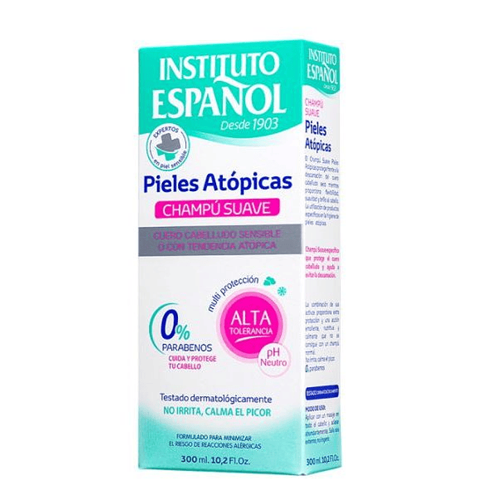 Champú Suave Instituto Español para Piel Atópica 300 ml  Cuero Cabelludo Sensible y Todo Tipo de Cabello 5