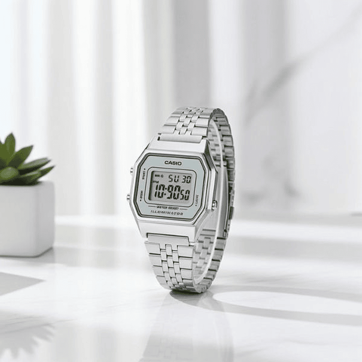 Casio Plata LA680WEA-7EF Reloj Casio Mujer Vintage 5