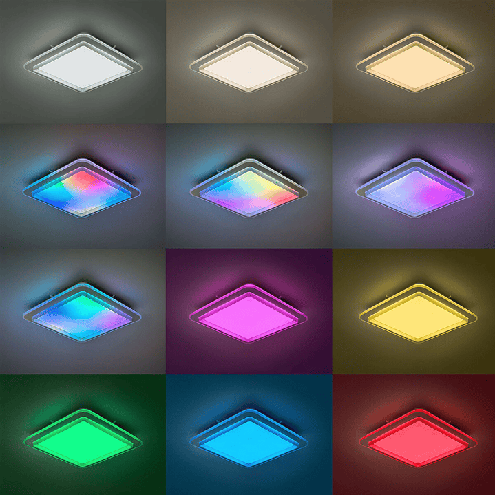 KSIX Celeste Plafón LED Inteligente 4450 lm 7