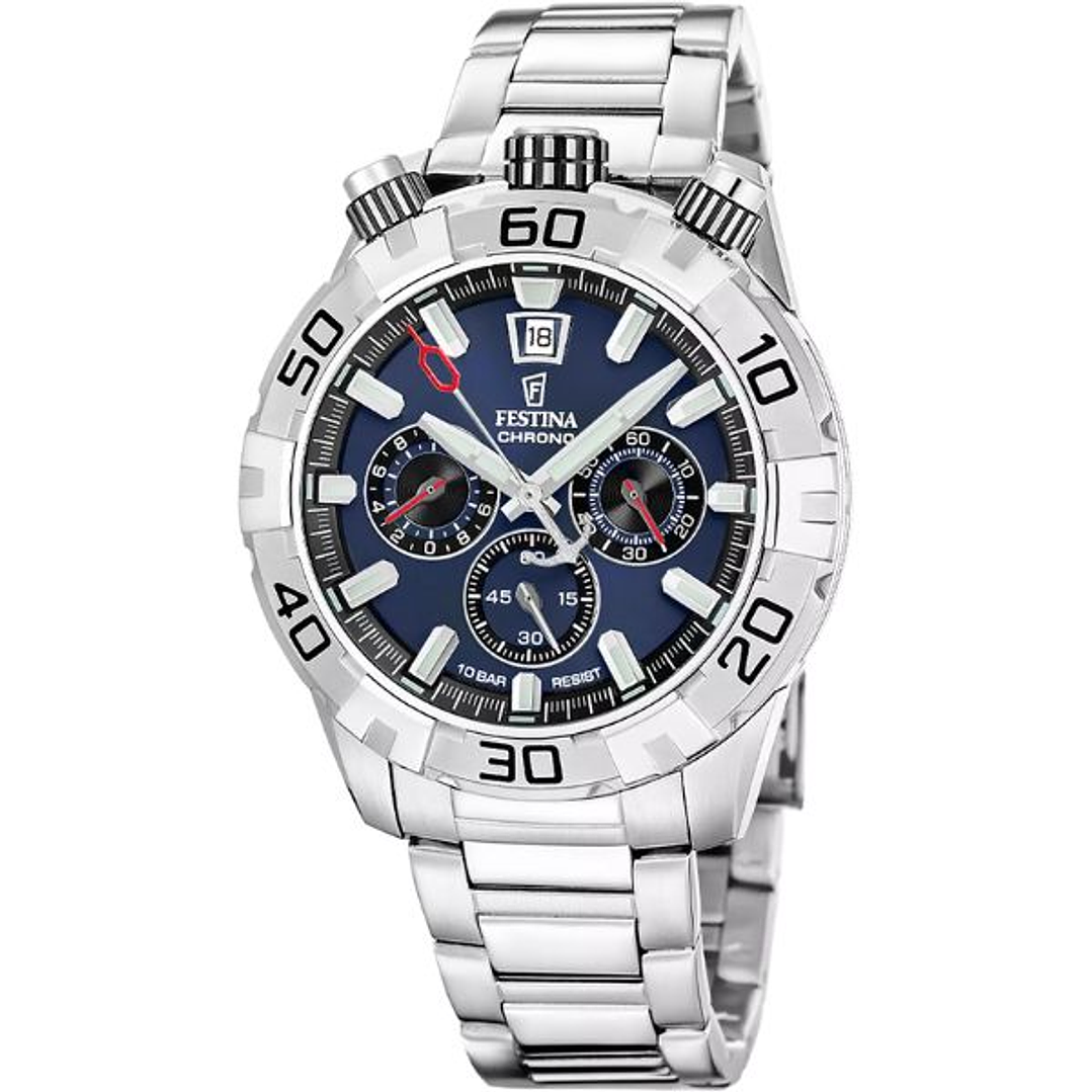 Reloj Hombre Festina F20743/1 Bullhead Acero 1