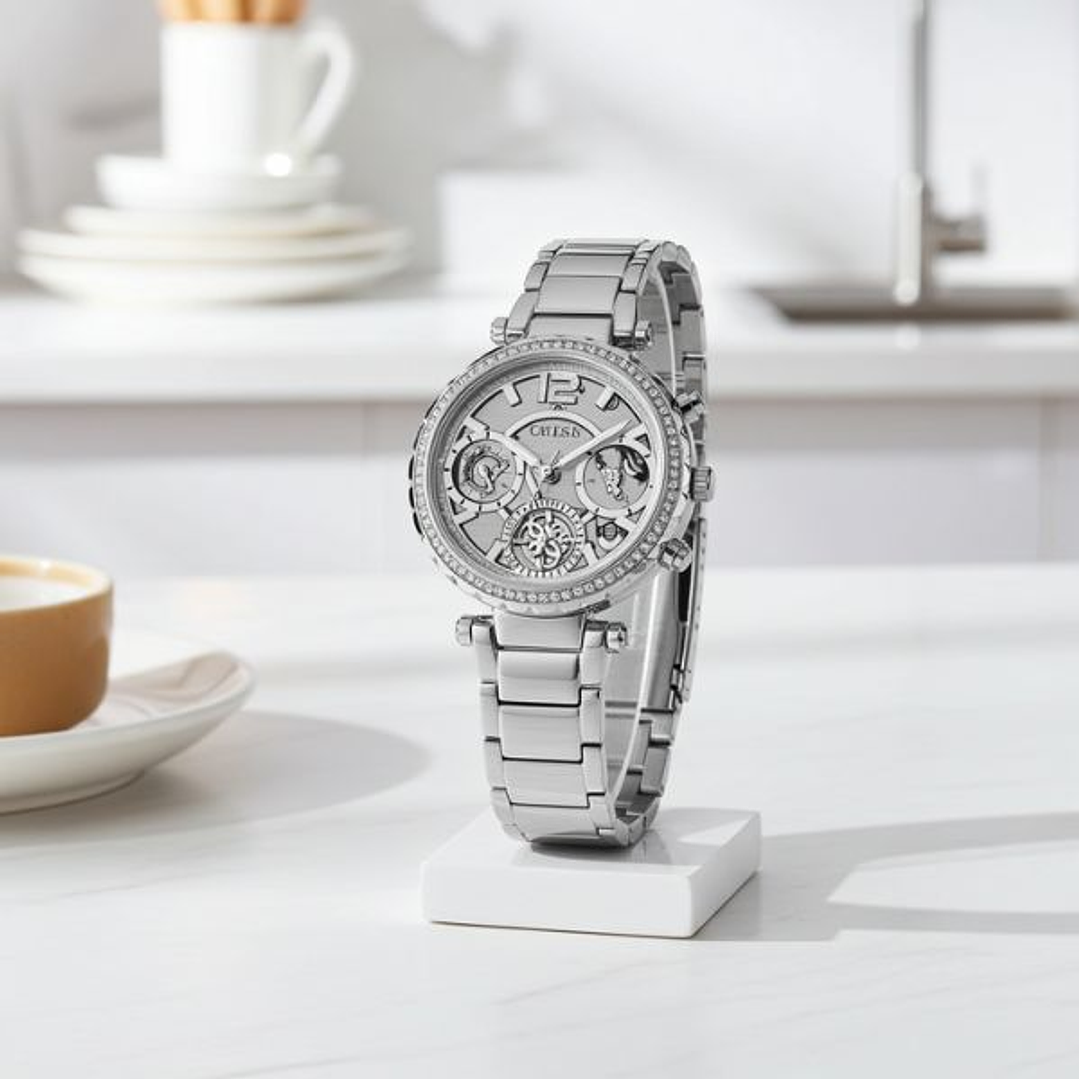 Guess Reloj de Pulsera Mujer Diseño Moderno GW0403L1 Acero 3