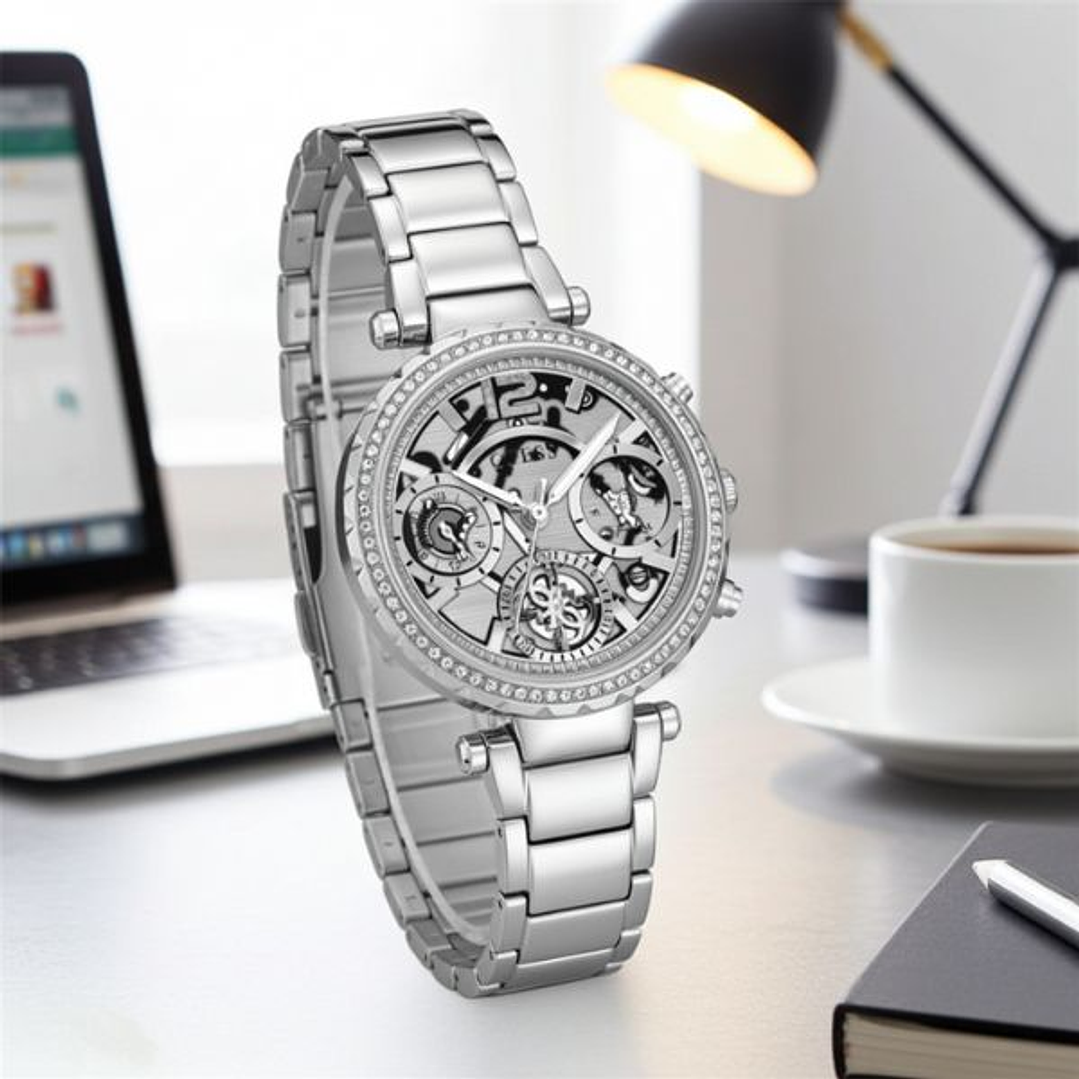 Guess Reloj de Pulsera Mujer Diseño Moderno GW0403L1 Acero 4