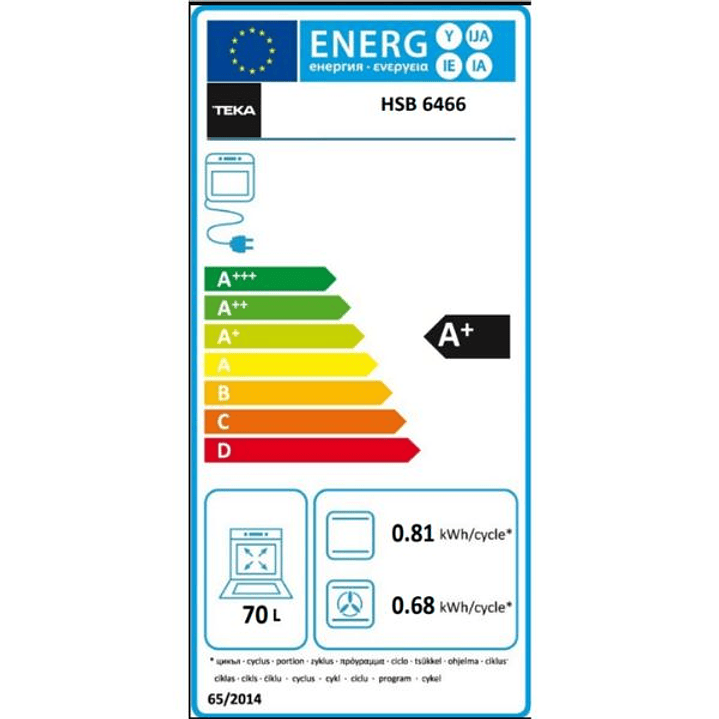 Horno Teka NEOHSB6466 Multifunción AirFry 70L A+ 7