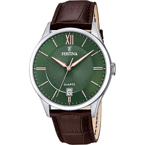Reloj Festina Hombre F20426/8 Clásico Piel Verde