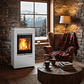 Estufa de pellet MUNDOCLIMA BIOTHERM MILA 5kW - Diseño, eficiencia y confort - Miniatura 9