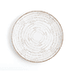 Set de 6 Platos Llanos Ariane 31 cm en Cerámica Bicolor – Colección Tornado White - Miniatura 2