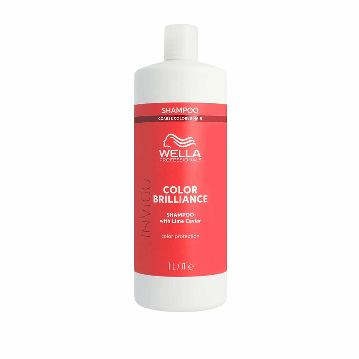 Champú Wella Invigo Color Brilliance 1L – Protección Profesional para Cabello Teñido Grueso 1