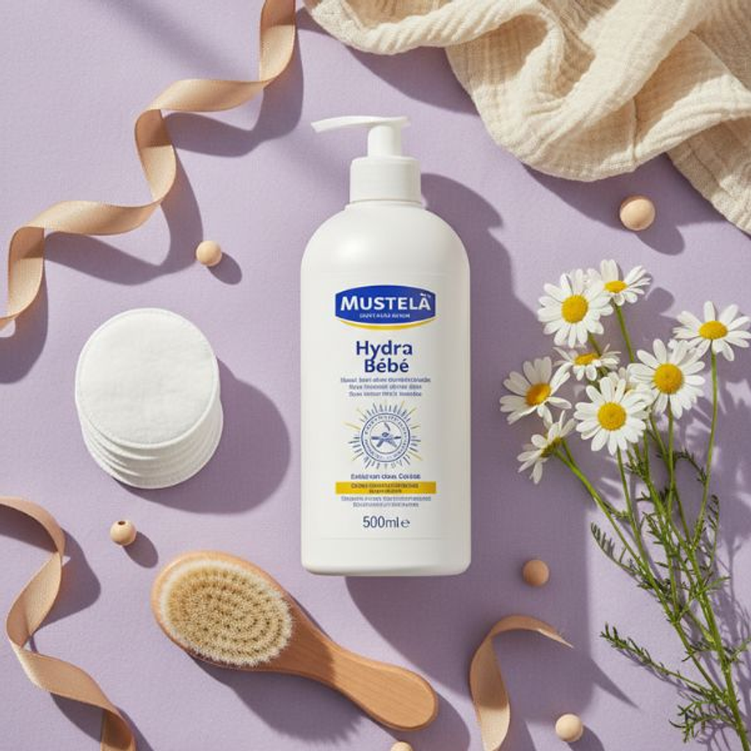 Leche Corporal Mustela Hydra Bebé 500 ml – Hidratación Diaria para la Piel Delicada del Bebé 5