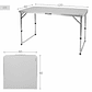 Mesa Plegable Aktive Camping – Ajustable, Antideslizante y Ultraligera - Miniatura 6