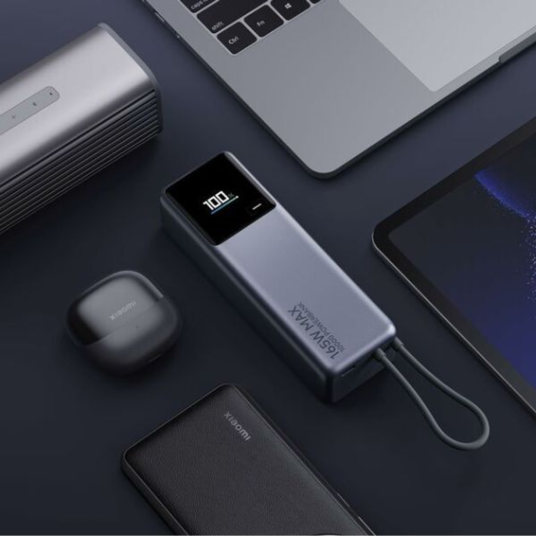 Powerbank Xiaomi 165W ICAB 10000 GY – Batería Externa de Carga Ultrarápida 9