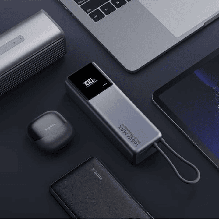 Powerbank Xiaomi 165W ICAB 10000 GY – Batería Externa de Carga Ultrarápida 9