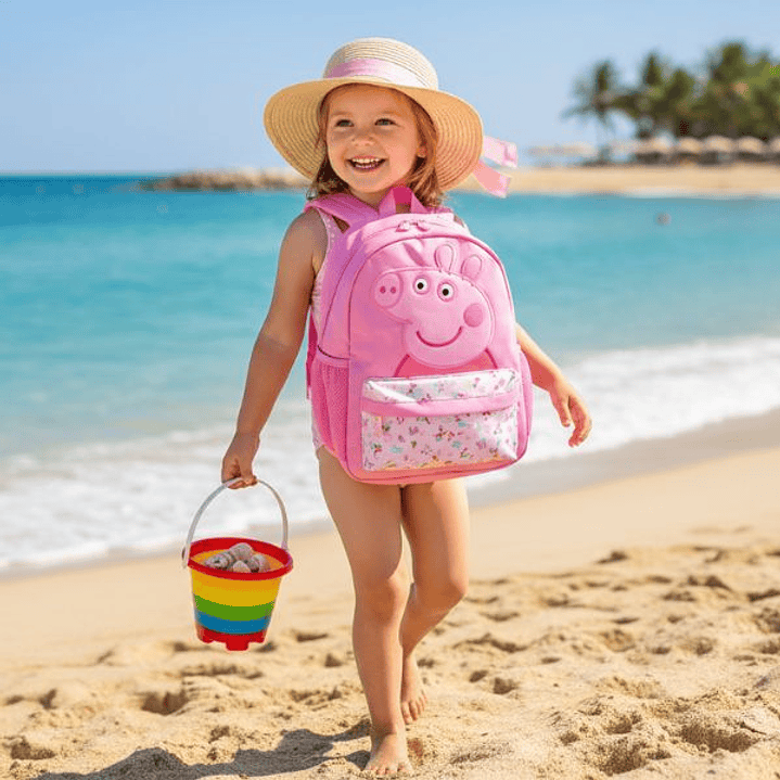 Mochila Infantil Peppa Pig Rosa – Playa, Piscina y Aventuras para Niños 3
