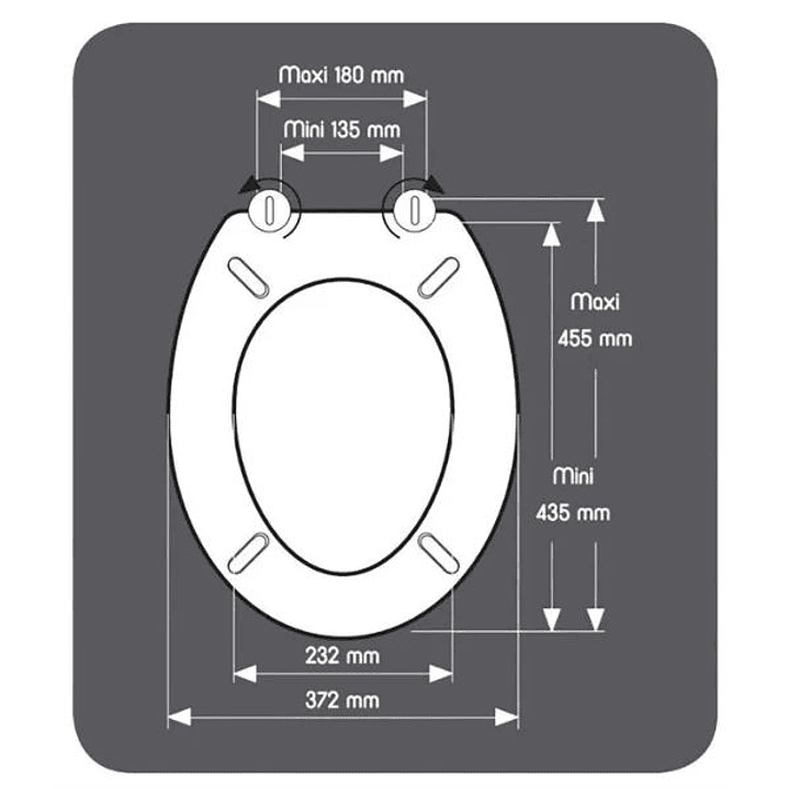 Asiento de Inodoro Gelco Design Dolce en Rosa Cristal 7