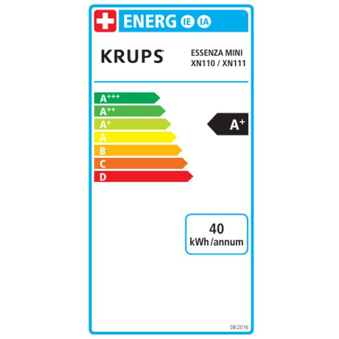 Cafetera Nespresso Krups Essenza Mini XN110B – 19 Bares, 1200W y Diseño Compacto en Gris 8