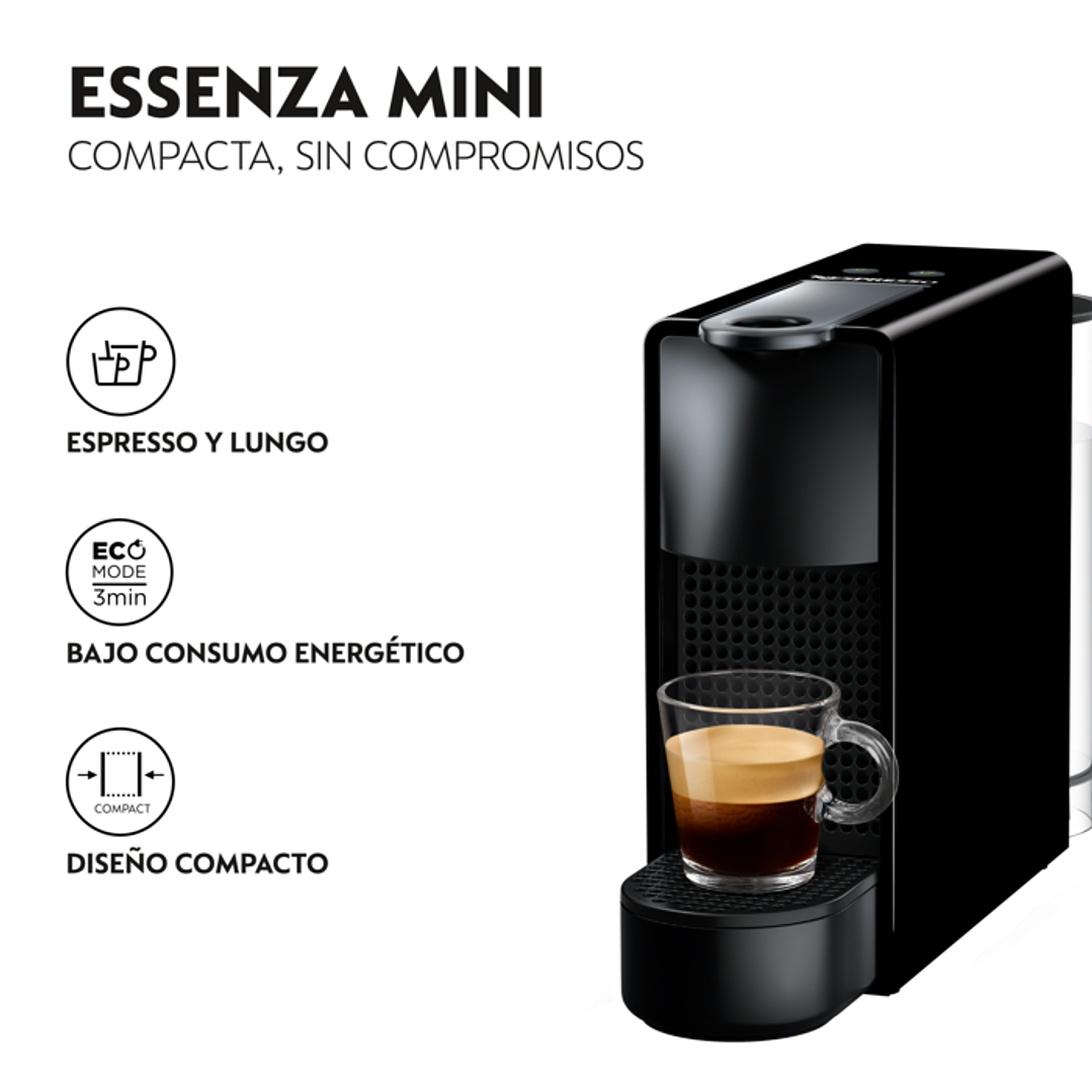 Cafetera Nespresso Krups Essenza Mini XN110B – 19 Bares, 1200W y Diseño Compacto en Gris 5