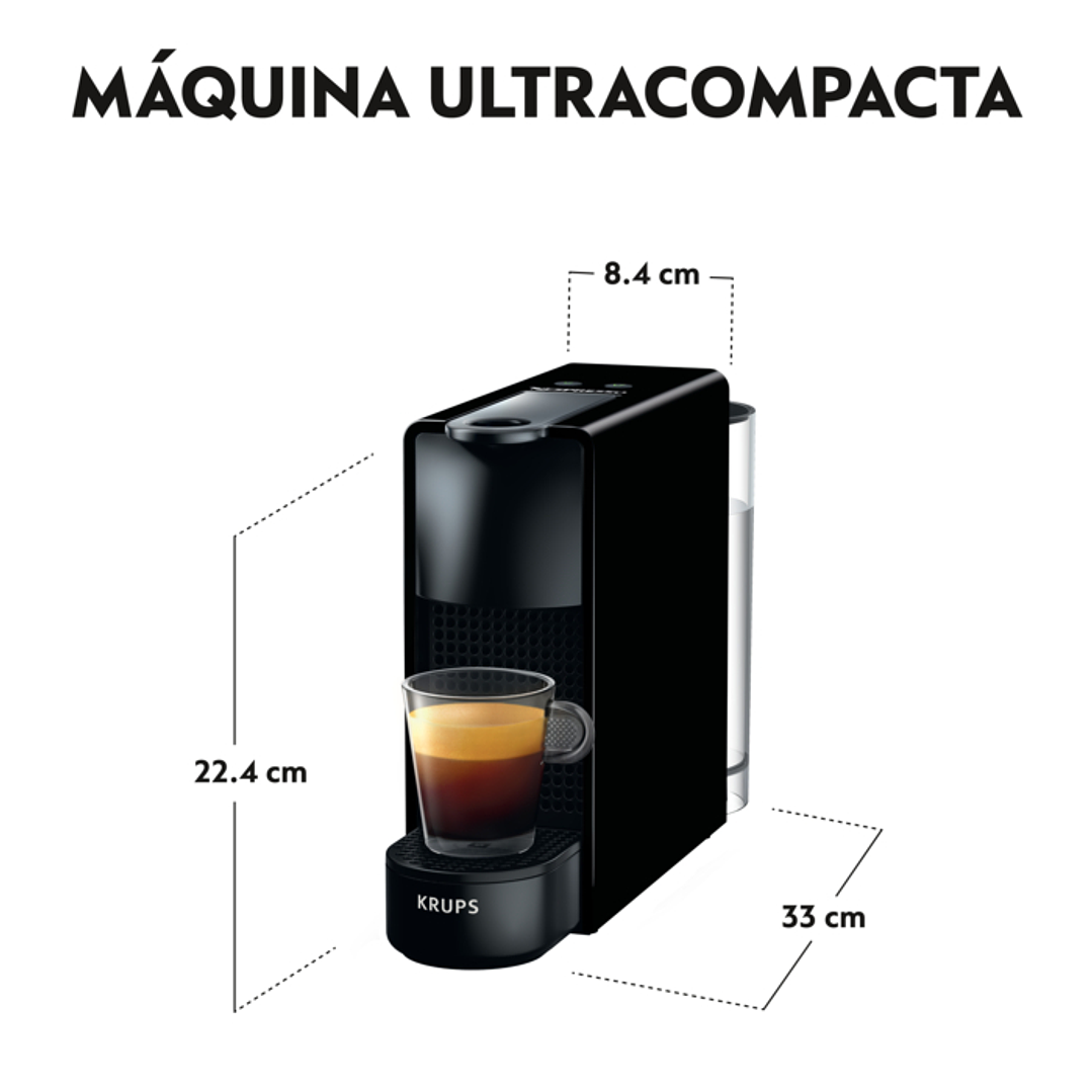 Cafetera Nespresso Krups Essenza Mini XN110B – 19 Bares, 1200W y Diseño Compacto en Gris 7