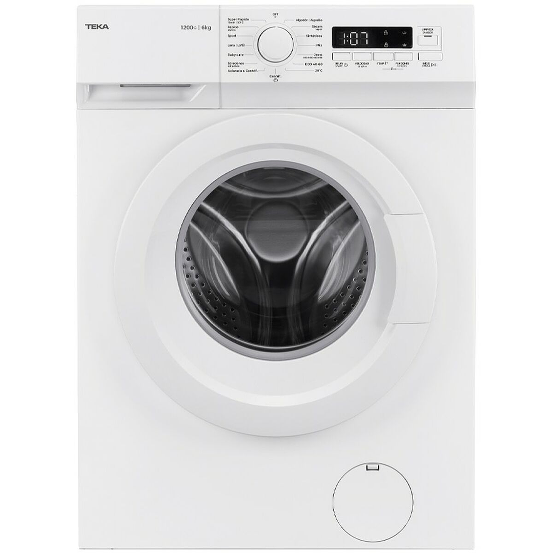 Lavadora Teka WMK10620 – 6 Kg, 1000 rpm y Diseño Bajo Encimera en Blanco 1