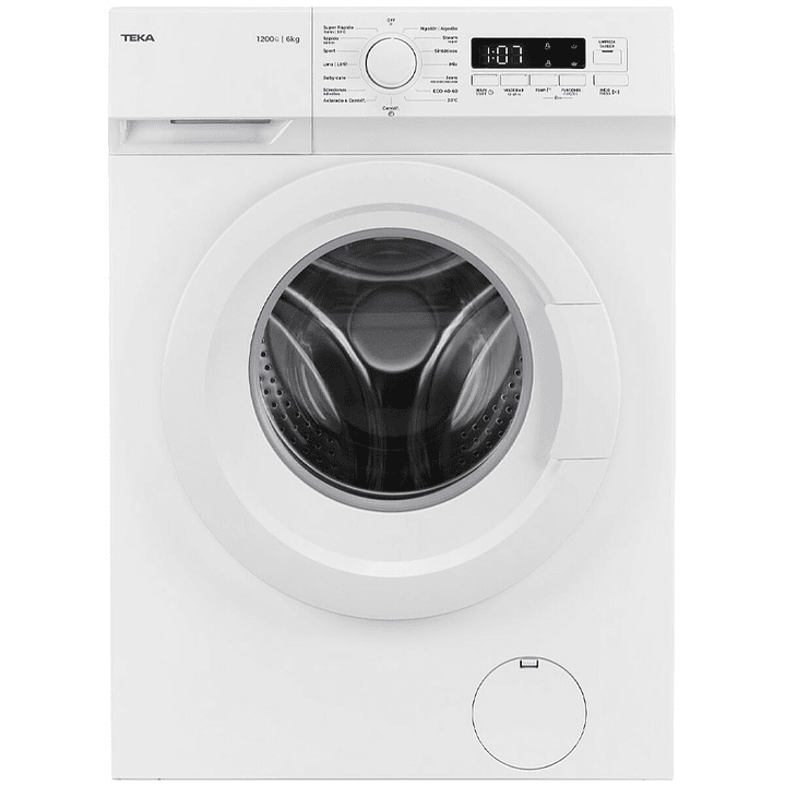 Lavadora Teka WMK10620 – 6 Kg, 1000 rpm y Diseño Bajo Encimera en Blanco 1