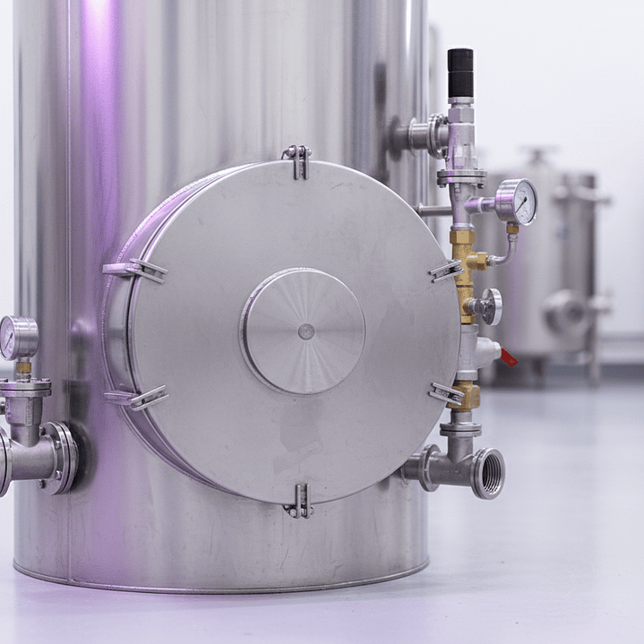 Depósito de Acumulación InoX 1000L – Acero Inoxidable Dúplex 2101 con Serpentín 316L 4