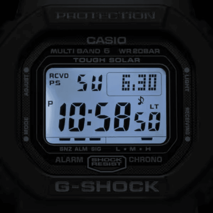 Reloj Casio G‑Shock GW‑5000U‑1 – Edición Premium con DLC, Solar y Multi‑Band 6 9