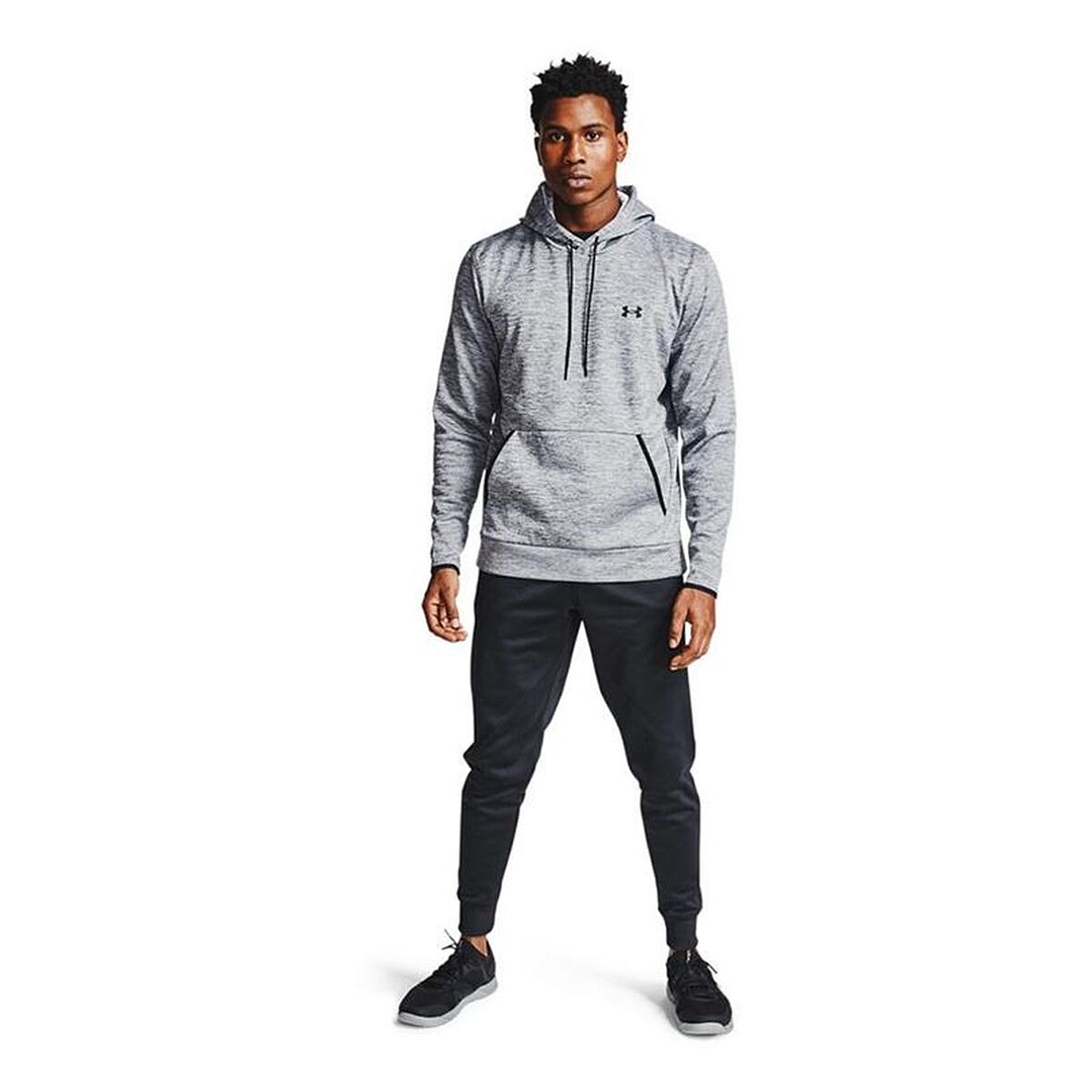 Sudadera Deportiva Hombre Under Armour Fleece Twist Gris Antracita con Capucha 3
