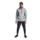 Sudadera Deportiva Hombre Under Armour Fleece Twist Gris Antracita con Capucha - Miniatura 3