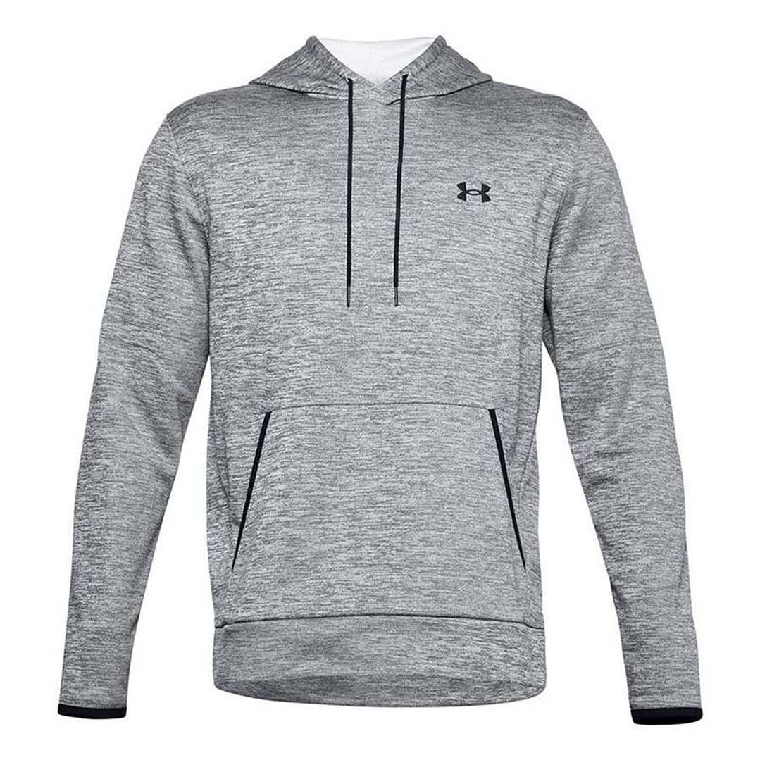 Sudadera Deportiva Hombre Under Armour Fleece Twist Gris Antracita con Capucha 1
