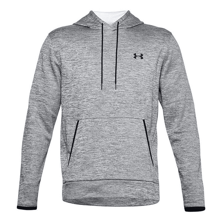 Sudadera Deportiva Hombre Under Armour Fleece Twist Gris Antracita con Capucha 1
