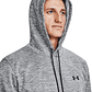Sudadera Deportiva Hombre Under Armour Fleece Twist Gris Antracita con Capucha - Miniatura 5