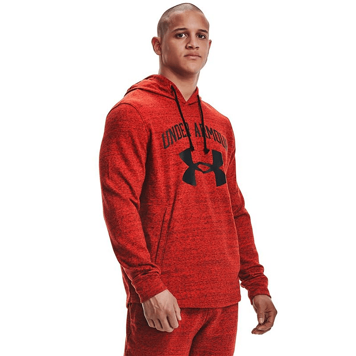 Sudadera Roja Hombre Under Armour Rival Terry con Capucha 4