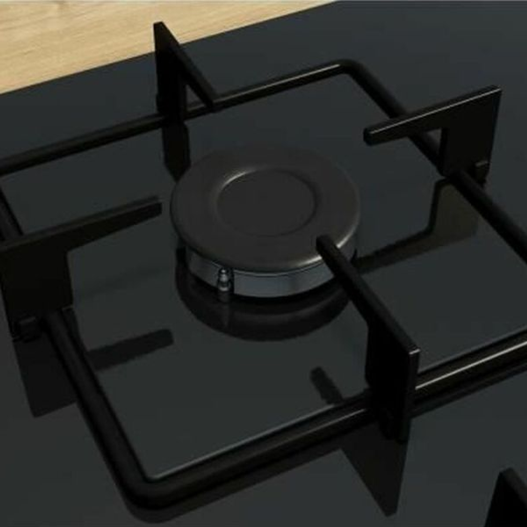 Placa de Gas 60 cm Cristal Negro Bosch Serie 2 – Elegancia y Precisión en tu Cocina 3