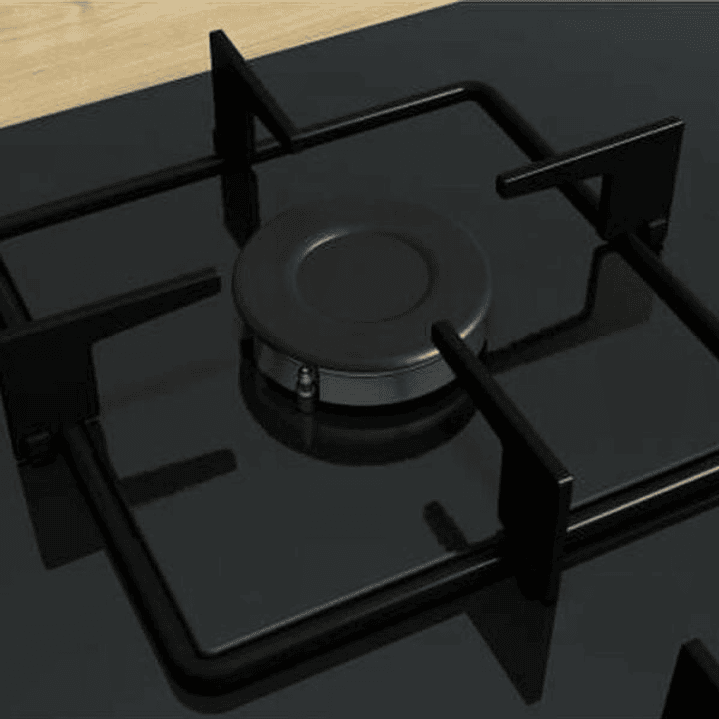 Placa de Gas 60 cm Cristal Negro Bosch Serie 2 – Elegancia y Precisión en tu Cocina 3