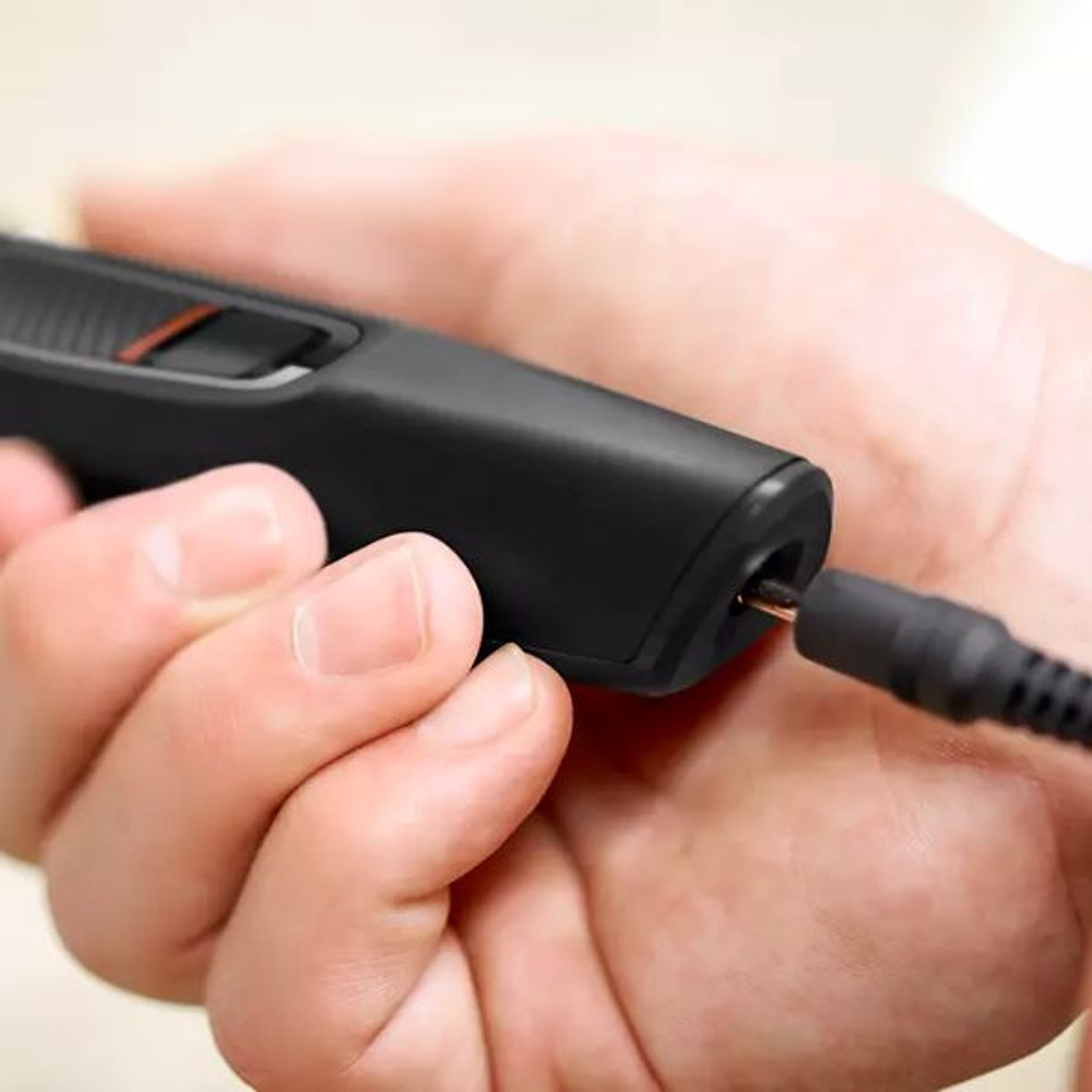 Cortapelos y Afeitadora Philips 7 en 1 Inalámbrica | Recortador de Barba, Nariz y Orejas con Accesorios Lavables y Funda de Viaje 6