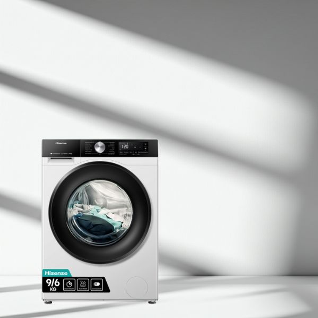 Lavadora Secadora Hisense WD3S9043BW3 9kg - 2 en 1 con inversor motor 1400rpm 4