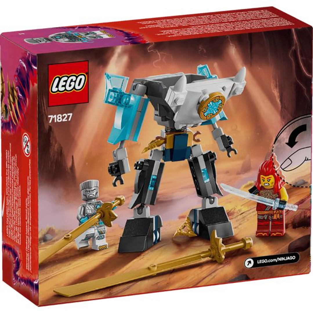 LEGO NINJAGO 71827 Meca de Zane — Robot Ninja de Combate con Espadas y Personajes 11