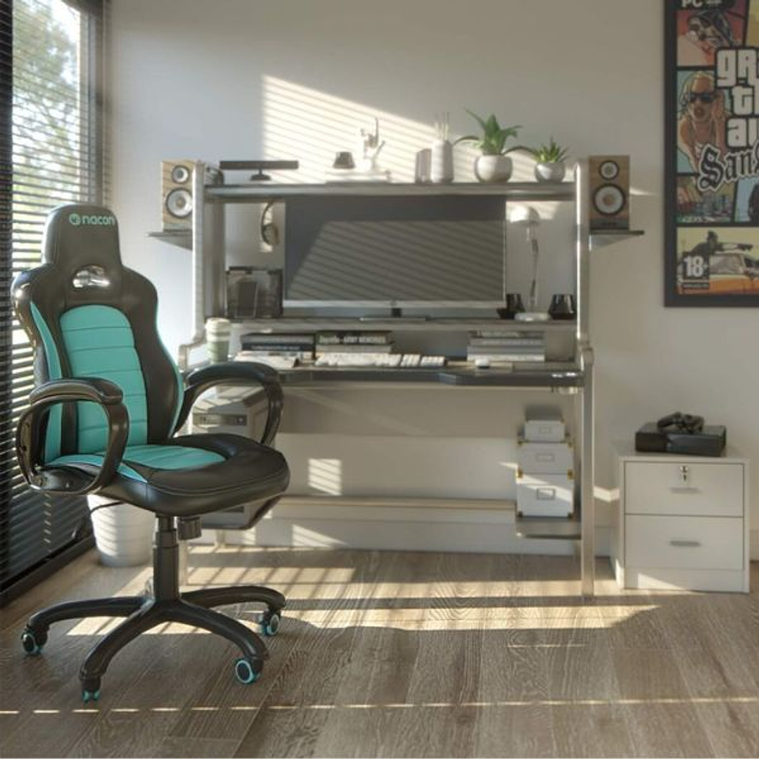 Silla Gamer Nacon CH-350 Negra — Diseño Profesional para Gaming y Streaming 2