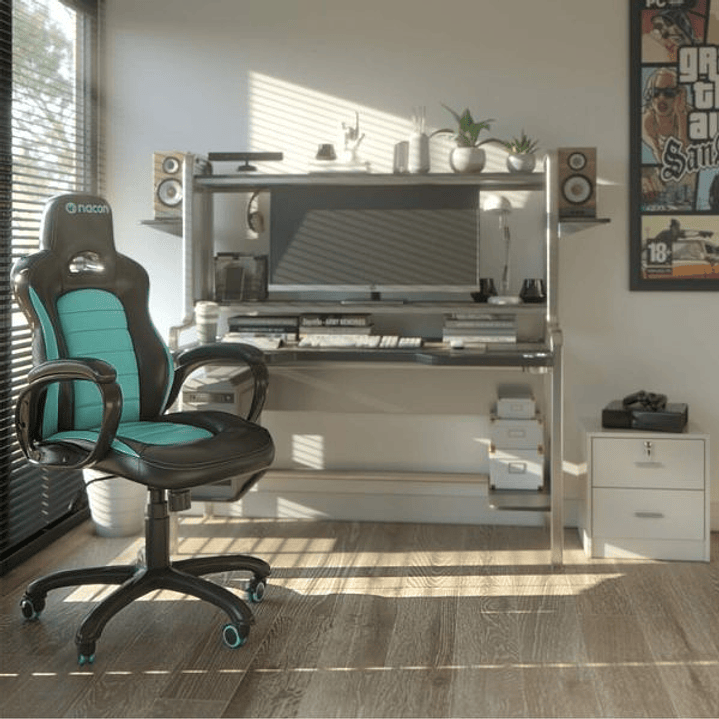 Silla Gamer Nacon CH-350 Negra — Diseño Profesional para Gaming y Streaming 2