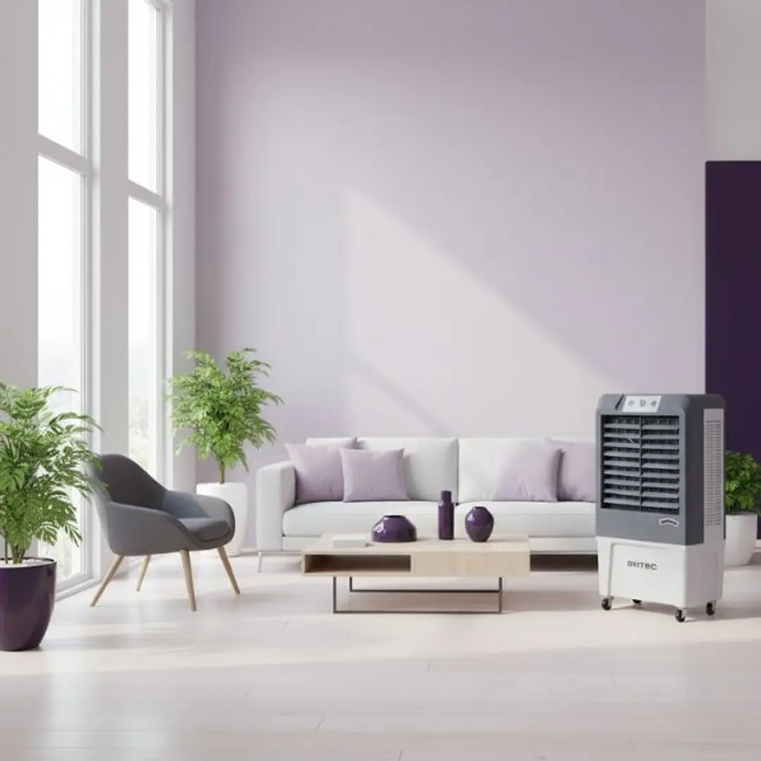 Bioclimatizador Evaporativo Portátil Profesional BRITEC BKT-4 105W para 25 m² 2