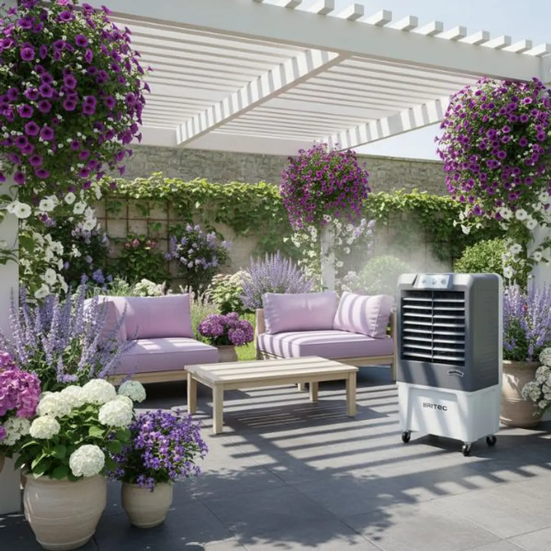 Bioclimatizador Evaporativo Portátil Profesional BRITEC BKT-4 105W para 25 m² 4