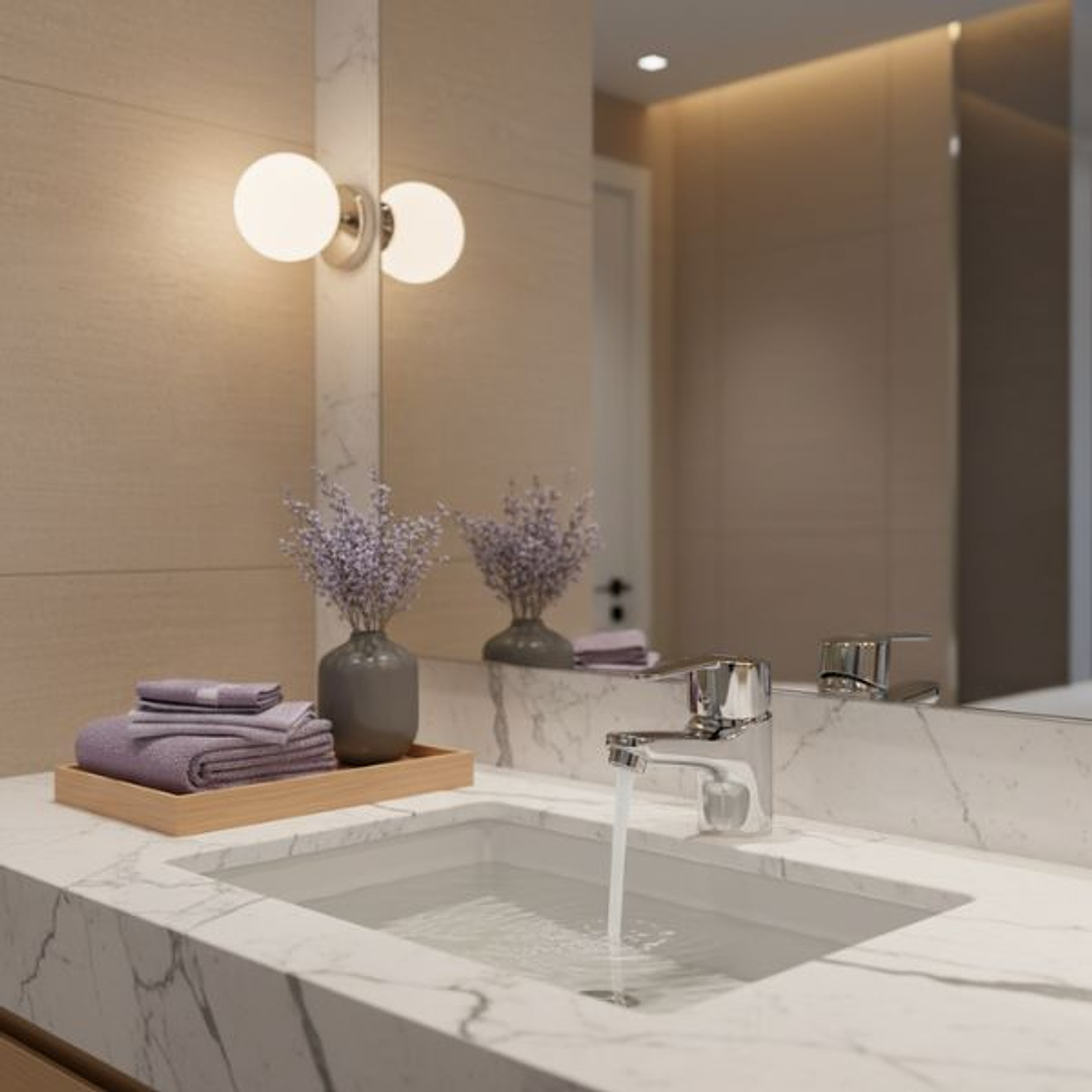 Grifería de Lavabo Baja Stillo Capri Evo Cromo con Aireador – Diseño Atemporal y Eficiencia 3