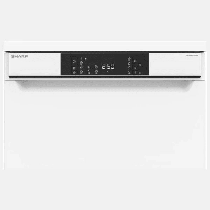 Lavavajillas Sharp QWNA1FF49DWES Blanco 60 cm – 14 Servicios, 7 Programas y Pantalla Táctil 4
