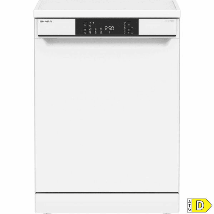 Lavavajillas Sharp QWNA1FF49DWES Blanco 60 cm – 14 Servicios, 7 Programas y Pantalla Táctil 1