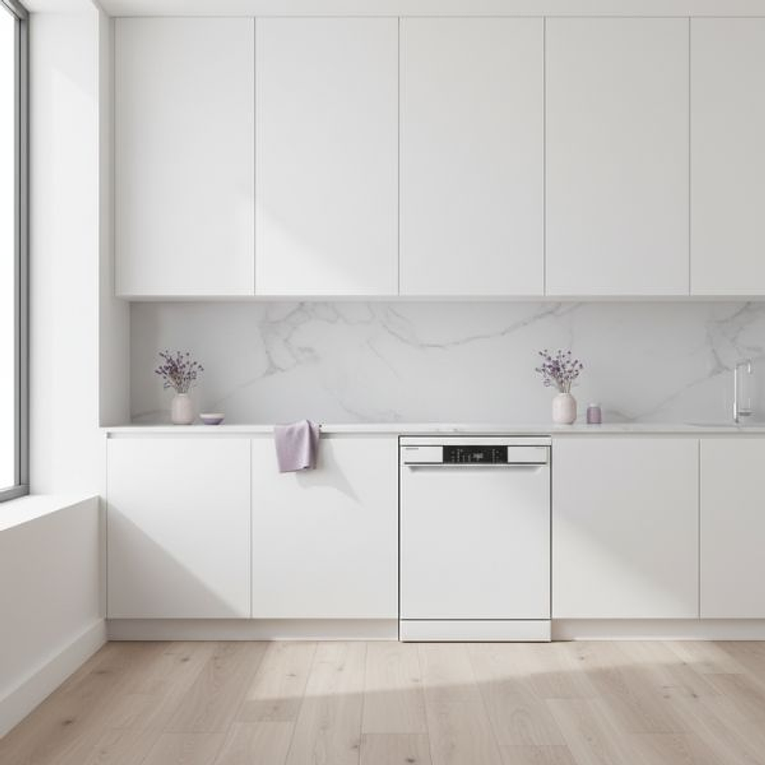 Lavavajillas Sharp QWNA1FF49DWES Blanco 60 cm – 14 Servicios, 7 Programas y Pantalla Táctil 2