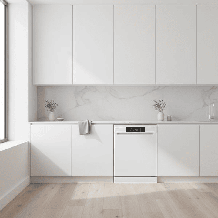 Lavavajillas Sharp QWNA1FF49DWES Blanco 60 cm – 14 Servicios, 7 Programas y Pantalla Táctil 2