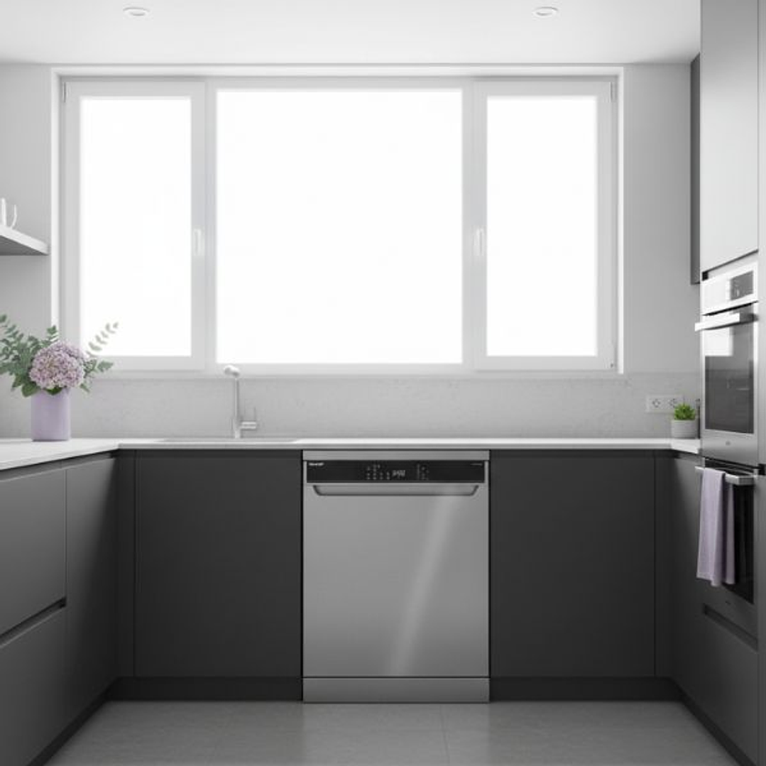 Lavavajillas Sharp QWNA1F49DIES Acero Inoxidable 60 cm 14 Servicios | Motor Inverter 7 Programas 2