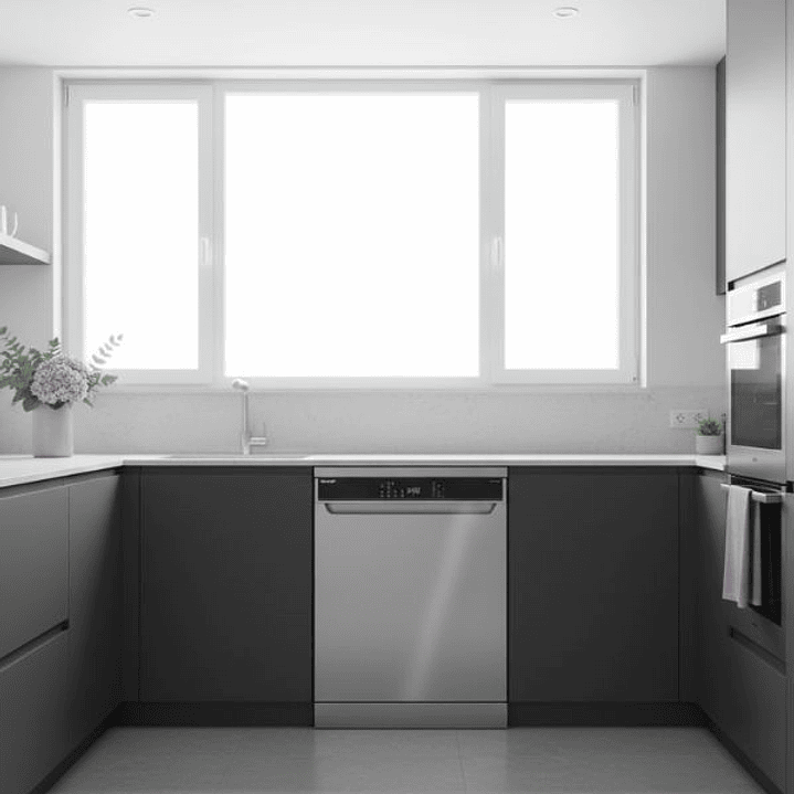 Lavavajillas Sharp QWNA1F49DIES Acero Inoxidable 60 cm 14 Servicios | Motor Inverter 7 Programas 2