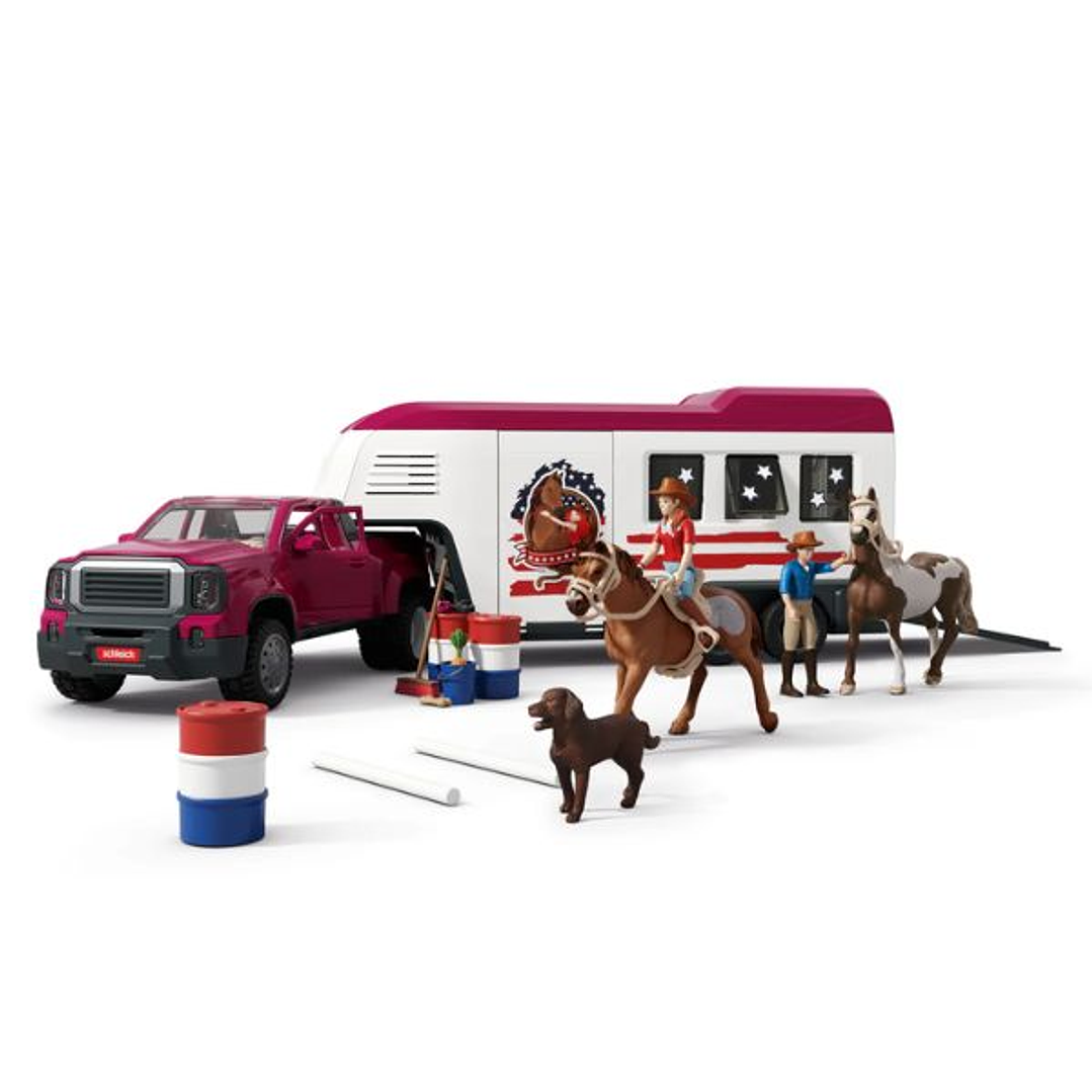 Camioneta Lakeside con Remolque para Caballos Schleich 42705 Horse Club | Set 119 Piezas 6